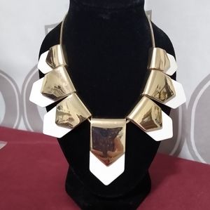 Ivory & Yellow Gold-Toned Slider Necklace